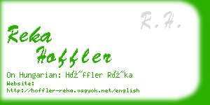 reka hoffler business card